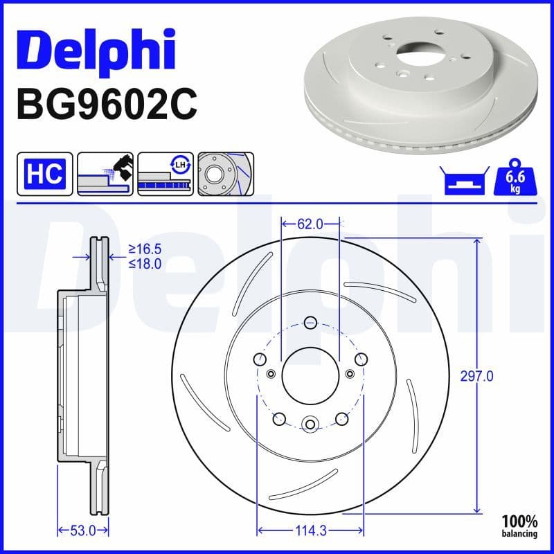 Brake disc Achter Links past: TOYOTA YARIS 1.6 02.20-