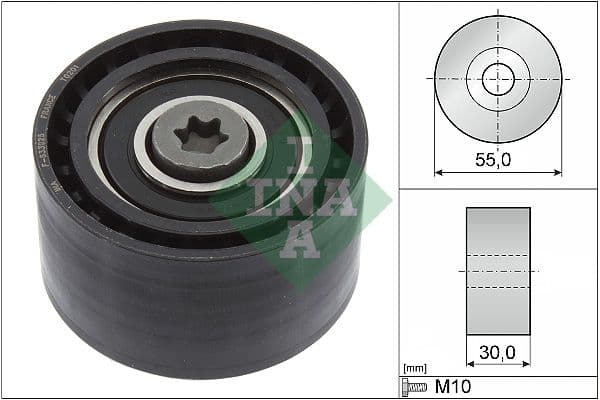 Deflection/Guide Pulley, timing belt
