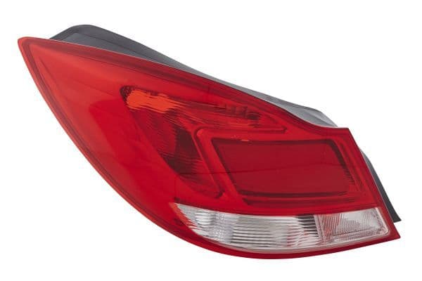 Achterlicht Links (P21W/R10W, kleur indicator wit, kleur van het glas red, anti-fog licht) past: OPEL INSIGNIA A Hatchback 07.08-05.13