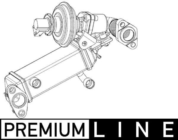 EGR-klep (module met radiator) past: BMW 1 (E81), 1 (E82), 1 (E87), 1 (E88), 3 (E90), 3 (E91) 2.0D 06.04-12.13