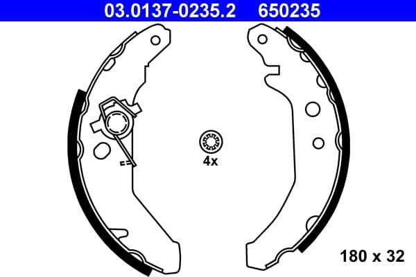Brake shoe set