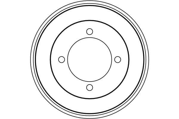 Brake drum Achter past: MITSUBISHI CARISMA, SPACE STAR 1.3-1.9D 05.95-06.06