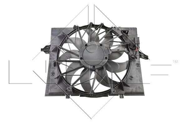 Radiatorventilator (met huisvesting) past: BMW 5 (E60), 5 (E61), 6 (E63), 6 (E64), 7 (E65, E66, E67) 2.0-4.8 11.01-12.10