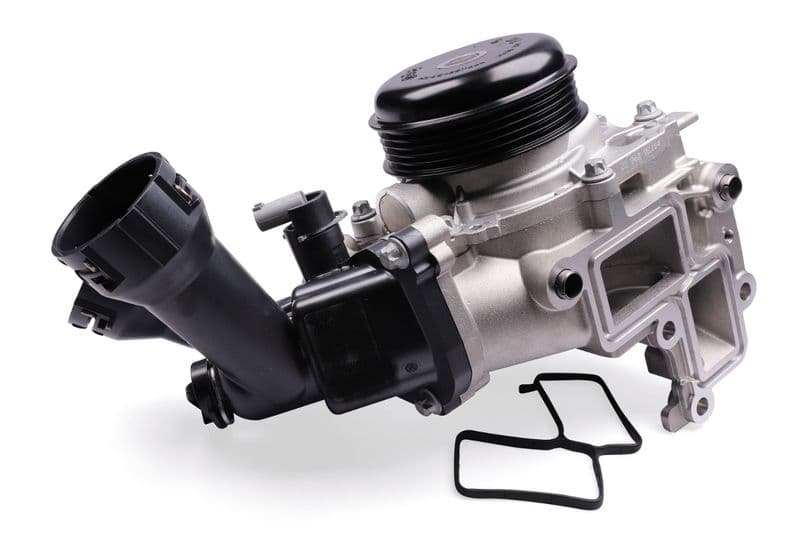 Waterpomp, met pakking past: MERCEDES A (V177), A (W177), B SPORTS TOURER (W247), CLA (C118), CLA SHOOTING BRAKE (X118), MARCO POLO CAMPER (W447), SPRINTER 3-T (B907), V (W447) 2.0D/2.2D 02.18-