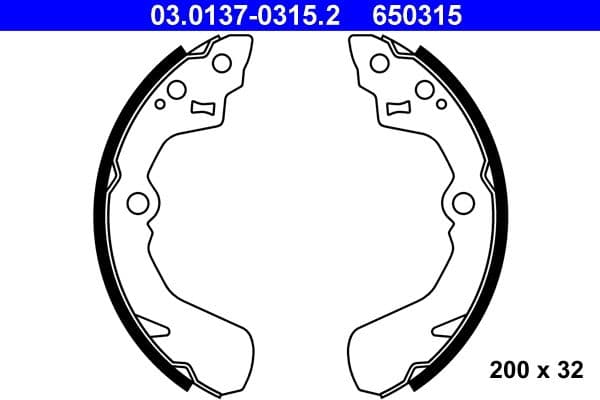 Brake shoe set