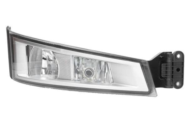 Mistlamp Rechts (H7x2, met gebogen lichten  zilveren frame) 24V past: VOLVO FH II 01.12-