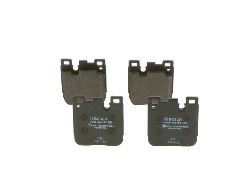 Remblokken set Achter , past: BMW 2 (F22, F87), 3 (F30, F80), 4 (F32, F82), 4 (F33, F83) 3.0 03.14-06.21