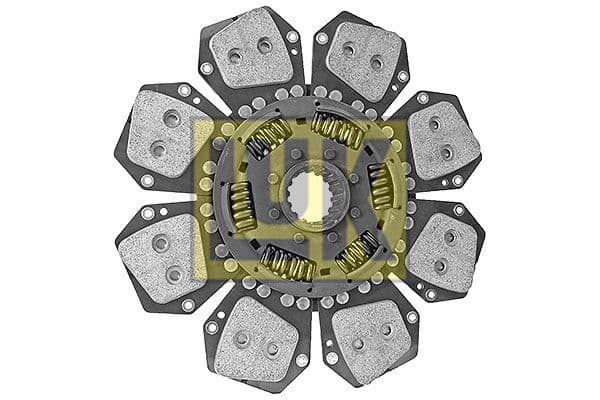 Koppelingsplaat/plaat keramiek (310mm  aantal peddels: 8) past: CASE IH 105 C, 85 C, 85 C HI-LO, 95 C, 95 C HI-LO, JX100, JX90, 1100 U, 1100 U MAXXIMA, 90, 90 2WD, 90 4WD, 95, 95 2WD, 95 4WD