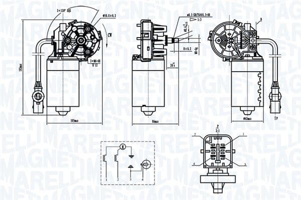 Ruitenwissermotor Voor past: CITROEN XSARA PICASSO 12.99-06.12