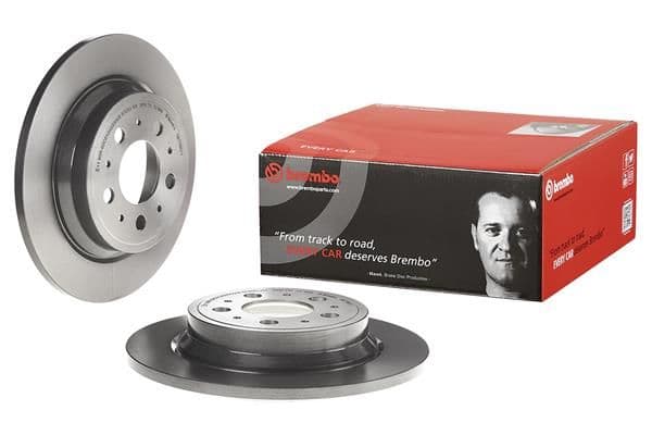 Brake disc Achter Links/Rechts past: VOLVO S60 I, S70, S80 I, S80 II, V70 I, V70 II, XC70 I 2.0-3.0 12.95-04.10