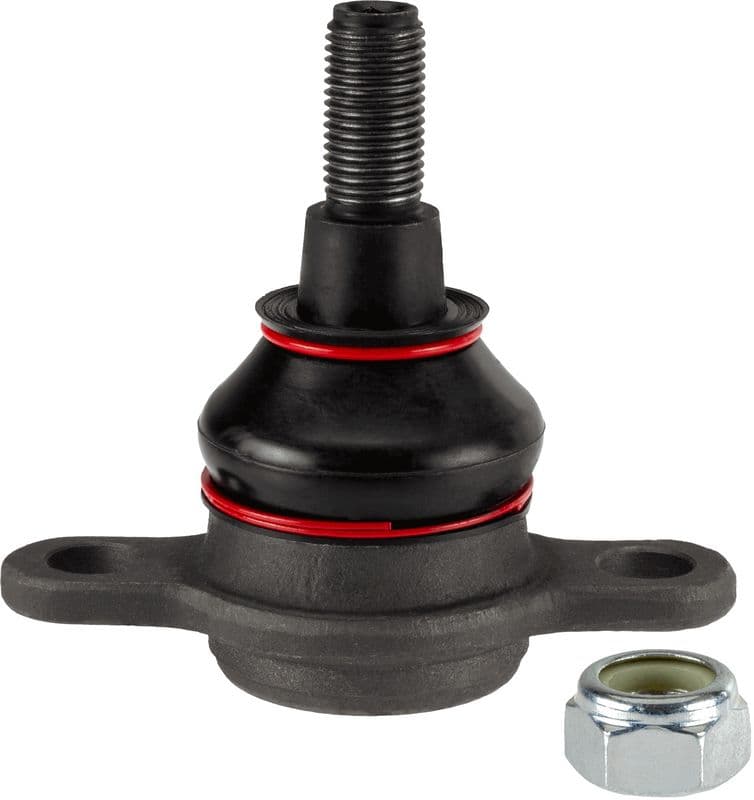 Kogelgewricht van de as Links/Rechts (bodem/buitenkant voor) (diameter kegel 18,5mm, met extra's) past: VW CALIFORNIA T5 CAMPER, CALIFORNIA T6 CAMPER, MULTIVAN T5 1.9D-Electric 04.03-08.24