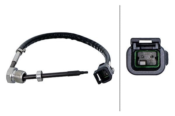 Uitlaatgastemperatuursensor (2PIN) past: VOLVO 7900, 8900, 9500, FE, FE II, FH, FH II, FH16, FH16 II, FL III, FM, FM II, FMX, FMX II 01.03-