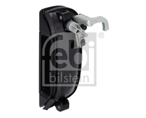 Door handle Voor Links (extern, met slot, zwart) past: VW CALIFORNIA T4 CAMPER, TRANSPORTER T4 1.8-2.8 07.90-06.03