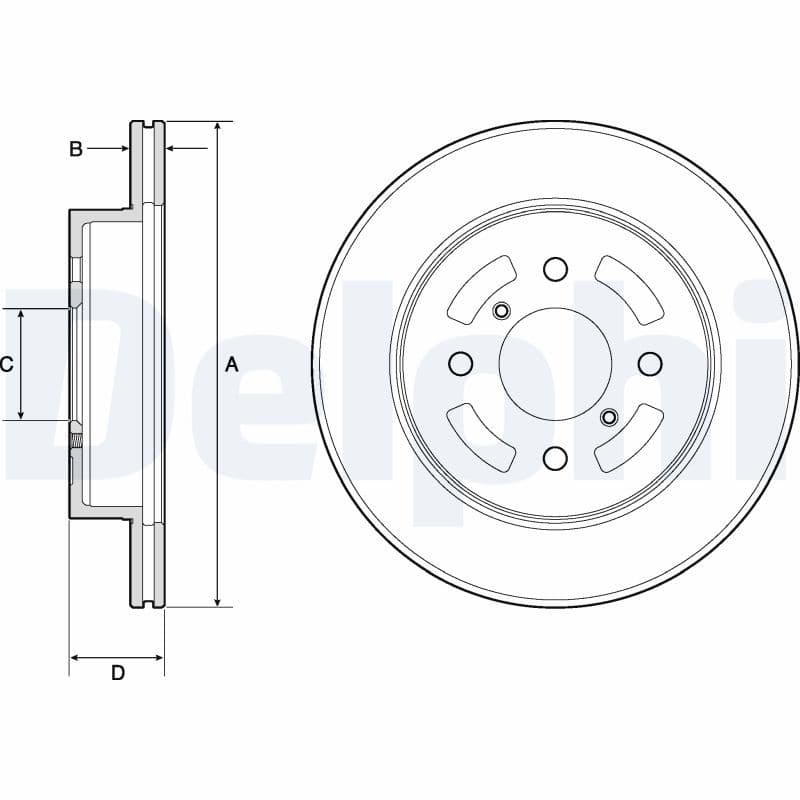 Remschijf set (2 stuks) Voor Links/Rechts past: SUZUKI IGNIS I, IGNIS II, IGNIS III 1.2-1.5 10.00-