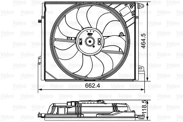 Radiatorventilator (met huisvesting) past: RENAULT MEGANE IV, TALISMAN 1.2-2.0D 11.15-