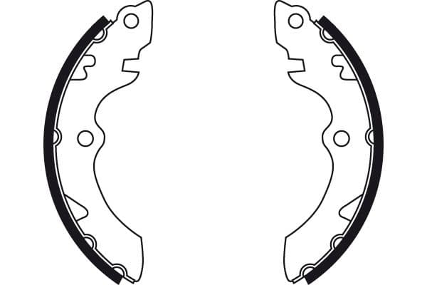 Remschoen past: SUZUKI SAMURAI, SJ410, SJ413 1.0/1.3 09.81-12.04