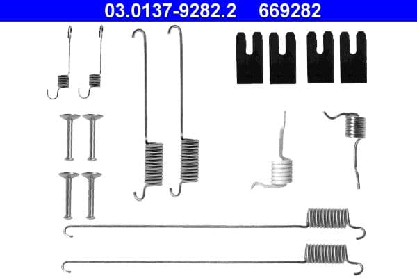 Accessory Kit, brake shoes