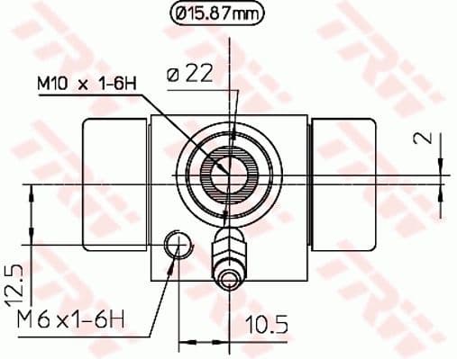Remcilinder Achter Links/Rechts past: AUDI 100 C2, 80 B1, 80 B2, 80 B3, 90 B2, A2, COUPE B2  SEAT AROSA  VW DERBY, GOLF III, LUPO I, PASSAT B1, PASSAT B2, POLO, POLO CLASSIC 1.0-2.2 08.75-08.05