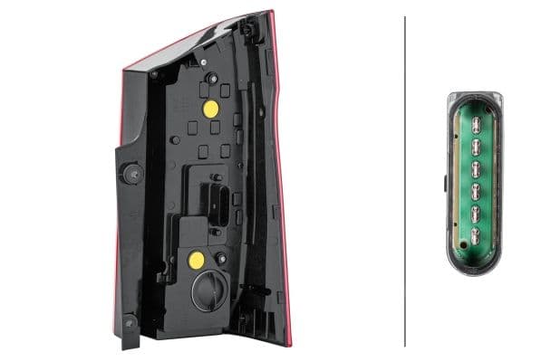 Achterlicht Links (P21W, anti-fog licht, achteruitrijlicht, met gloeilampen  versie met achterdeur) past: MERCEDES VITO / KLASA V W447 03.14-