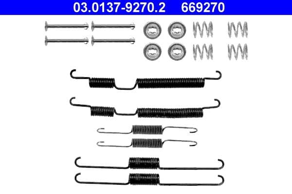 Accessory Kit, brake shoes