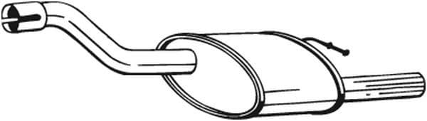 Uitlaatsysteem achterste geluiddemper past: FORD FOCUS I 1.6 02.99-11.04