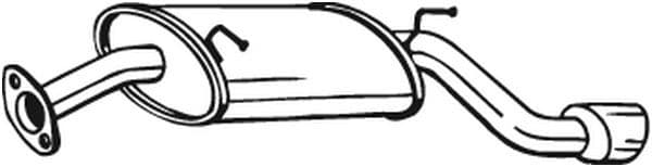 Uitlaatsysteem achterste geluiddemper past: CHEVROLET CAPTIVA 2.0D 10.06-