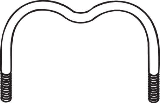 Uitlaatsysteem bevestigingselement (beugel) past: MERCEDES 124 (A124), 124 (C124), 124 T-MODEL (S124), 124 (W124), 190 (W201), E (A124), E (C124), E T-MODEL (S124), E (W124) 1.8-6.0 10.79-03.98