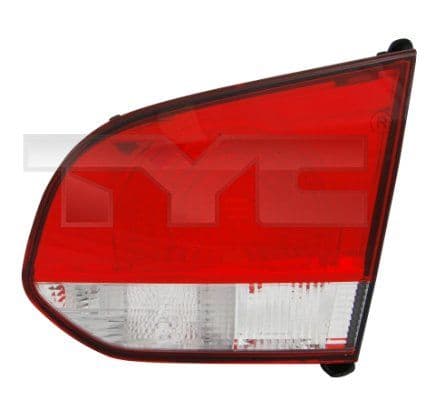 Achterlicht Rechts (binnen, kleur indicator wit, kleur van het glas red) past: VW GOLF VI Hatchback 10.08-11.13