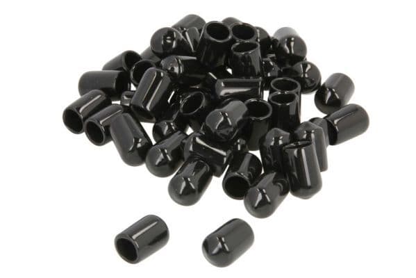 Flexibele stekker prijs per 50 pcs (zwart, binnendiameter 7,7mm)