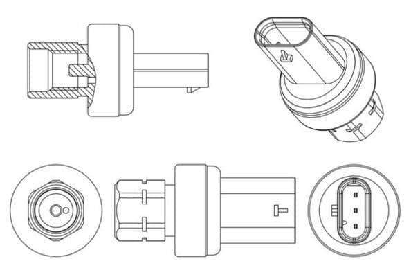Drukschakelaar voor airconditioning past: CHRYSLER 300C, PACIFICA, VOYAGER V  DODGE CALIBER, JOURNEY  JEEP CHEROKEE, COMPASS, GLADIATOR, GRAND CHEROKEE, GRAND CHEROKEE IV 2.0-6.4 08.06-
