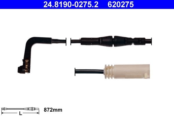 Sensor remblokslijtage Achter past: BMW 5 (E61) 2.0-4.8 03.04-12.10