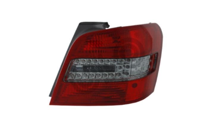 Achterlicht Rechts (LED, kleur indicator geel/grijs gerookt, kleur van het glas red) past: MERCEDES GLK X204 06.08-05.12