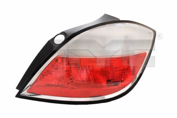Achterlicht Rechts (kleur indicator wit, kleur van het glas wit) past: OPEL ASTRA H Hatchback 03.04-02.07