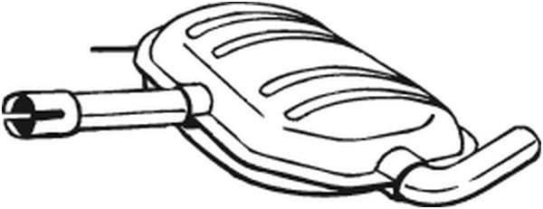 Middendemper uitlaatsysteem past: VW PASSAT B3/B4 1.6-2.0 02.88-05.97