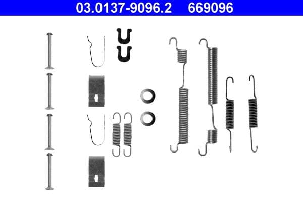 Accessory Kit, brake shoes