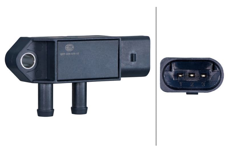 Uitlaatgassen druksensor (aantal pinnen: 3) past: AUDI A3, A4 ALLROAD B8, A4 ALLROAD B9, A4 B8, A4 B9, A5, A6 C7, Q3, Q5, TT  SEAT ALHAMBRA, ATECA, LEON, LEON SC, LEON ST 0.8DH-3.0D 04.08-