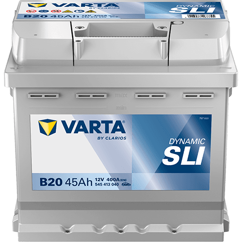 Batterij VARTA 12V 45Ah/400A (EN) Dynamic SLI (L+) 207x175x190 B13 - montageflens 10,5 mm (beginnen)