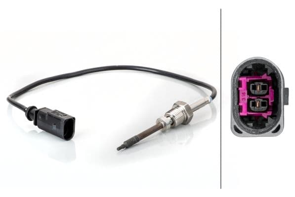 Uitlaatgastemperatuursensor (Vóór DPF) past: AUDI A6 ALLROAD C6, A6 C6  SEAT IBIZA IV, IBIZA IV SC, IBIZA IV ST  SKODA FABIA II, ROOMSTER, ROOMSTER PRAKTIK  VW POLO V 1.2D/2.7D/3.0D 05.04-05.15