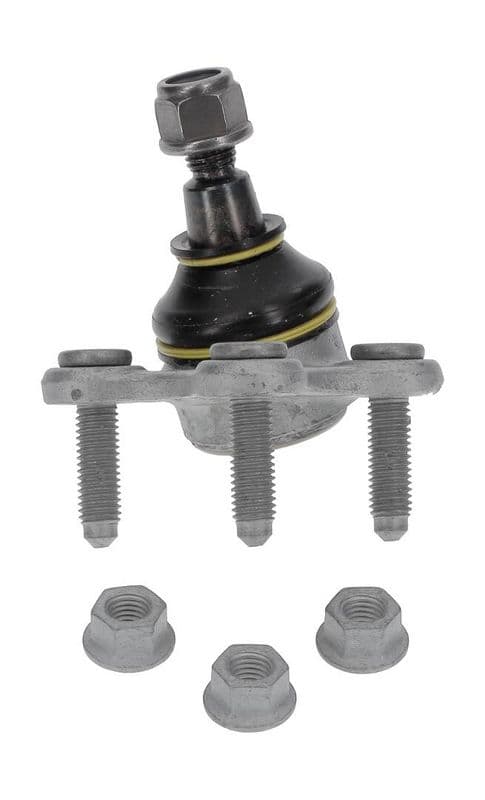 Kogelgewricht van de as Links (bodem voor) (diameter kegel 19mm) past: AUDI A3, Q3  SEAT ALTEA, ALTEA XL, LEON, LEON SPORTSTOURER, TOLEDO III  SKODA FABIA IV, OCTAVIA II 1.0-Electric 02.03-