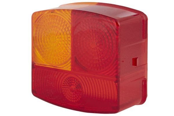 Rear lamp element Links (P21W/R10W, oranje/red, met indicator, met stoplicht, parkeerlicht, geen reflector) past: FENDT 200 S FARMER, 200 SA FARMER, 200 V FARMER, 200 VA FARMER, 203 P FARMER