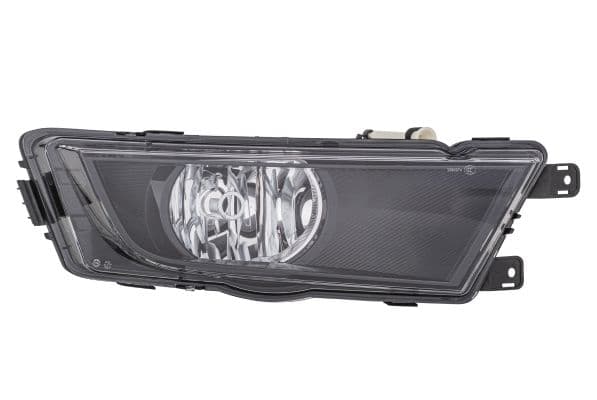 Mistlamp Voor Rechts (H8, zwart) past: SKODA OCTAVIA III 11.12-11.19