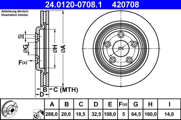 Brake disc Achter Links/Rechts past: JAGUAR S-TYPE II, XJ  LINCOLN LS 2.5-4.2 05.98-
