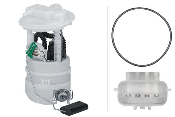 Elektrische brandstofpomp (module) past: RENAULT CLIO III, CLIO IV 1.2-1.6 06.05-08.21