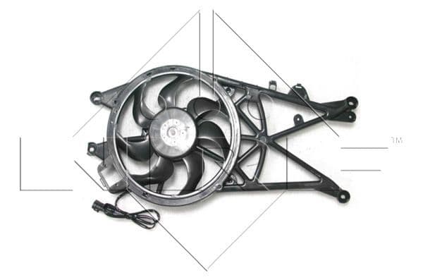 Radiatorventilator (met huisvesting) past: OPEL MERIVA A 1.3D/1.7D 09.03-05.10
