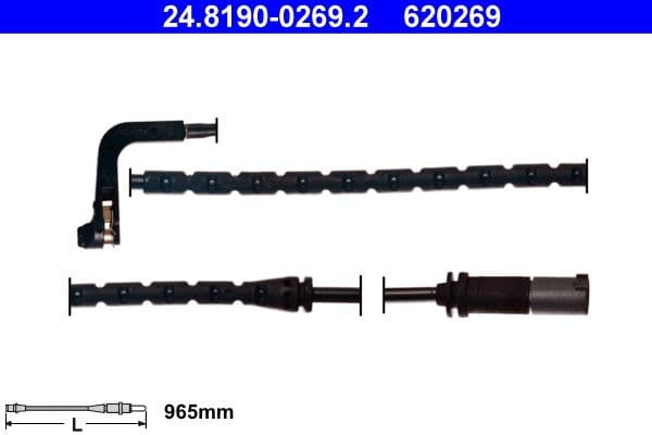 Sensor remblokslijtage Achter past: BMW X5 (E70), X6 (E71, E72) 3.0-4.8 10.06-07.14