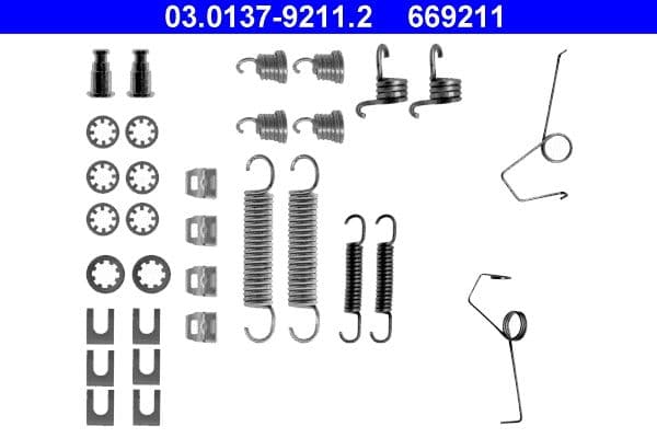 Accessory Kit, brake shoes