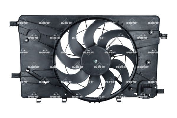 Radiatorventilator (met huisvesting) past: CHEVROLET CRUZE, ORLANDO  OPEL ASTRA J, ASTRA J GTC, CASCADA, INSIGNIA A, INSIGNIA A COUNTRY, ZAFIRA C 1.3D-2.0D 05.09-