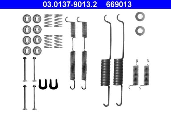 Accessory Kit, brake shoes