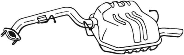 Uitlaatsysteem achterste geluiddemper past: MAZDA 5 2.0D 02.05-05.10