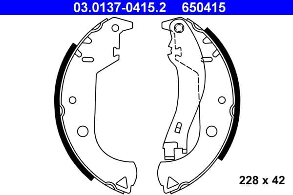 Brake shoe set